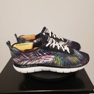 Skechers Flex Appeal 2.0 Tropical Breeze Womens Sports Trainers Size 8.5